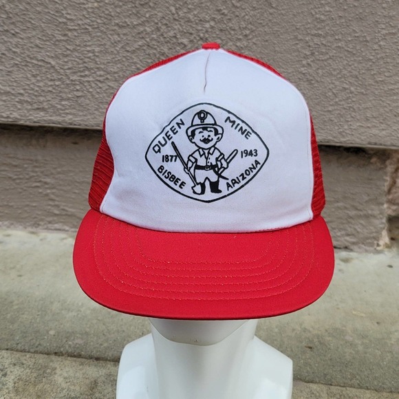 Vtg Bisbee Arizona Queen Mine Trucker Hat - Picture 2 of 5